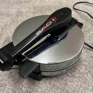 Saachi Tortilla Rotis Maker SA-1650 Silver Electric Press 950W Adjustable Heat
